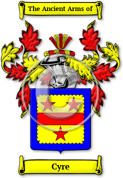 Cyre Family Crest Download (jpg) Legacy Series - 150 DPI