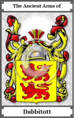 Dabbitott Family Crest Download (JPG)  Book Plated - 150 DPI