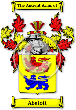 Abetott Family Crest Download (jpg) Legacy Series - 150 DPI