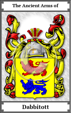Dabbitott Family Crest Download (JPG) Book Plated - 600 DPI
