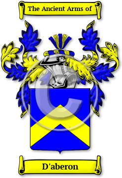 D'aberon Family Crest Download (jpg) Legacy Series - 150 DPI