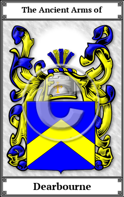 Dearbourne Family Crest Download (JPG)  Book Plated - 150 DPI