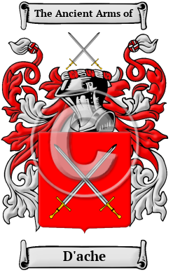 D'ache Family Crest/Coat of Arms