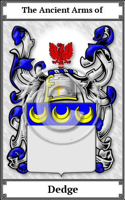 Dedge Family Crest Download (JPG)  Book Plated - 150 DPI