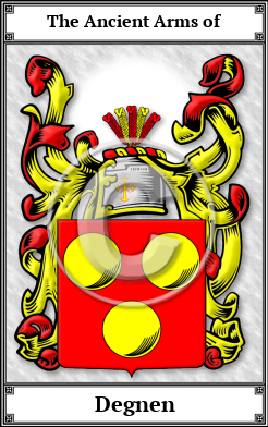 Degnen Family Crest Download (JPG)  Book Plated - 150 DPI