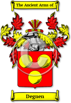 Degnen Family Crest Download (jpg) Legacy Series - 150 DPI