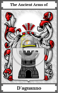 D'aguanno Family Crest Download (JPG)  Book Plated - 150 DPI