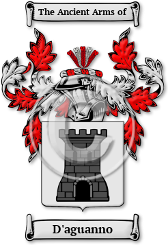 D'aguanno Family Crest Download (jpg) Legacy Series - 150 DPI