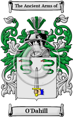 O'Dahill Family Crest Download (JPG) Heritage Series - 300 DPI