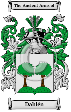 Dahlén Family Crest/Coat of Arms