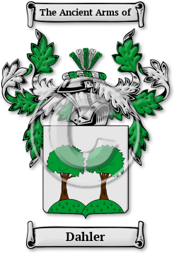 Dahler Family Crest Download (jpg) Legacy Series - 150 DPI