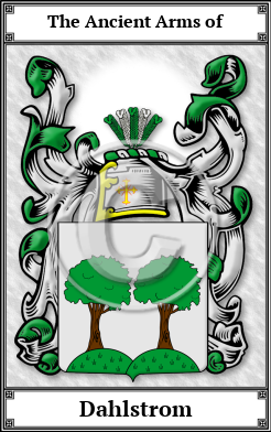 Dahlstrom Family Crest Download (JPG) Book Plated - 600 DPI