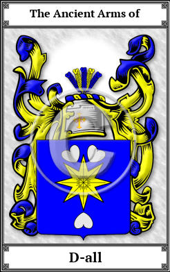 D-all Family Crest Download (JPG) Book Plated - 600 DPI