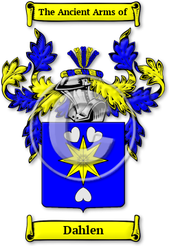Dahlen Family Crest Download (jpg) Legacy Series - 150 DPI