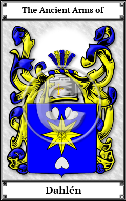 Dahlén Family Crest Download (JPG)  Book Plated - 150 DPI