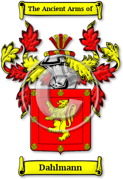 Dahlmann Family Crest Download (jpg) Legacy Series - 150 DPI