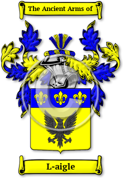 L-aigle Family Crest Download (jpg) Legacy Series - 150 DPI