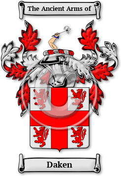 Daken Family Crest Download (jpg) Legacy Series - 150 DPI