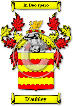 D'aubley Family Crest Download (jpg) Legacy Series - 150 DPI