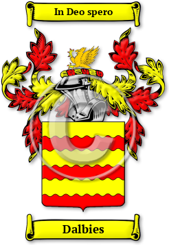 Dalbies Family Crest Download (jpg) Legacy Series - 150 DPI