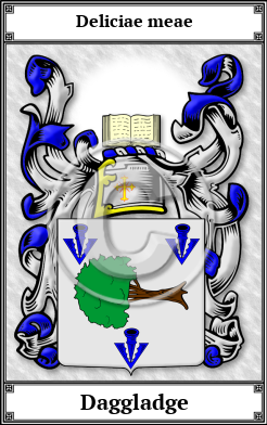 Daggladge Family Crest Download (JPG)  Book Plated - 150 DPI