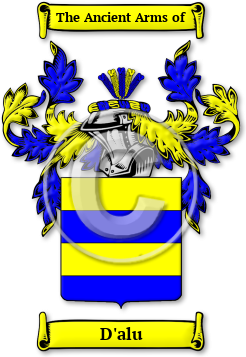 D'alu Family Crest Download (JPG) Legacy Series - 600 DPI