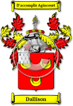 Dallison Family Crest Download (jpg) Legacy Series - 150 DPI