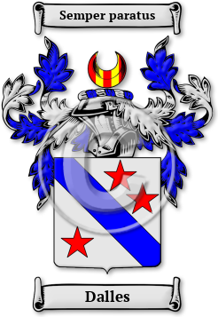 Dalles Family Crest Download (JPG) Legacy Series - 600 DPI