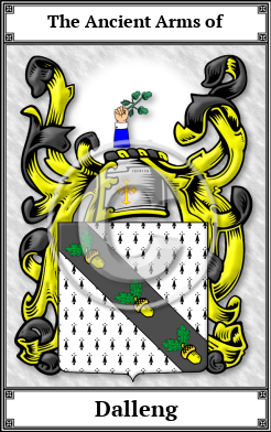 Dalleng Family Crest Download (JPG) Book Plated - 600 DPI