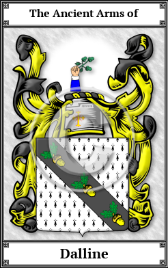 Dalline Family Crest Download (JPG)  Book Plated - 150 DPI