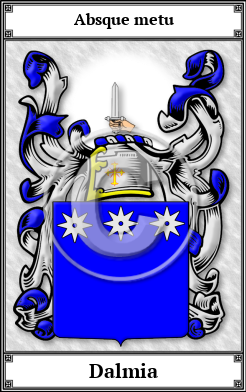 Dalmia Family Crest Download (JPG)  Book Plated - 150 DPI