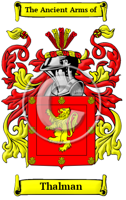 Thalman Family Crest/Coat of Arms