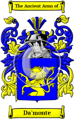 Da'monte Family Crest Download (JPG) Heritage Series - 600 DPI