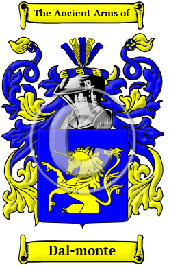 Dal-monte Family Crest Download (JPG) Heritage Series - 300 DPI