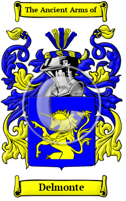 Delmonte Family Crest Download (JPG) Heritage Series - 600 DPI