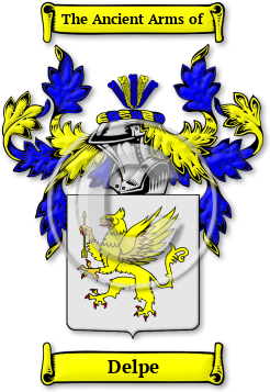 Delpe Family Crest Download (jpg) Legacy Series - 150 DPI