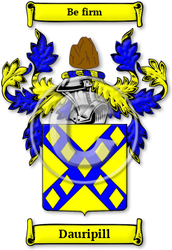 Dauripill Family Crest Download (jpg) Legacy Series - 150 DPI