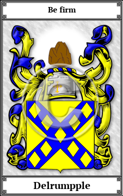 Delrumpple Family Crest Download (JPG)  Book Plated - 150 DPI