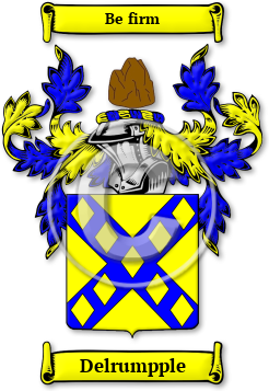 Delrumpple Family Crest Download (jpg) Legacy Series - 150 DPI