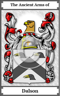 Dalson Family Crest Download (JPG)  Book Plated - 150 DPI