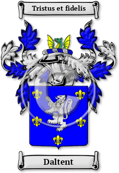 Daltent Family Crest Download (jpg) Legacy Series - 150 DPI