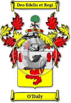 O'Daly Family Crest Download (jpg) Legacy Series - 150 DPI