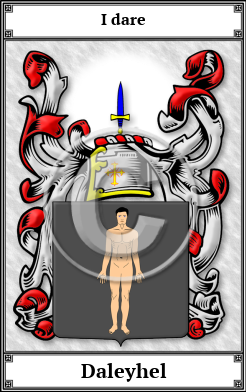 Daleyhel Family Crest Download (JPG) Book Plated - 600 DPI