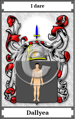 Dallyea Family Crest Download (JPG) Book Plated - 600 DPI