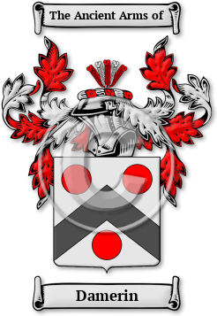 Damerin Family Crest Download (jpg) Legacy Series - 150 DPI