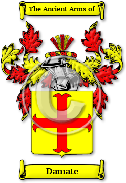 Damate Family Crest Download (JPG) Legacy Series - 600 DPI