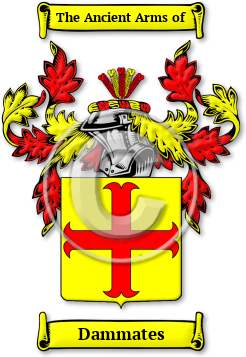 Dammates Family Crest Download (jpg) Legacy Series - 150 DPI