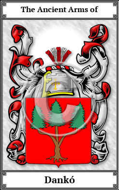 Dankó Family Crest Download (JPG) Book Plated - 600 DPI