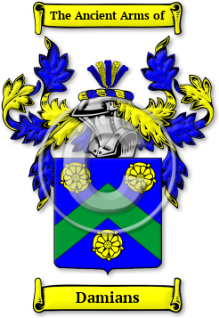 Damians Family Crest Download (JPG) Legacy Series - 600 DPI