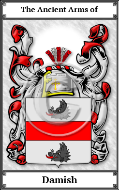 Damish Family Crest Download (JPG)  Book Plated - 150 DPI